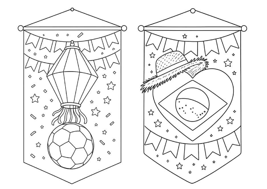 Bandeirinhas da copa do mundo para colorir e imprimir para imprimir e colorir - imagem 11